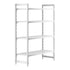 Cambro Camshelving Premium 4-Shelf Vented Starter Shelving Unit – Speckled Gray
