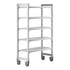 Cambro Camshelving Premium 5-Shelf Vented Mobile Shelving Unit – Speckled Gray