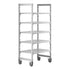 Cambro Camshelving Premium 5-Shelf Vented Mobile Shelving Unit – Speckled Gray
