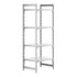 Cambro Camshelving Premium 4-Shelf Solid Starter Shelving Unit – Speckled Gray