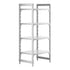 Cambro Camshelving Premium 4-Shelf Solid Starter Shelving Unit – Speckled Gray