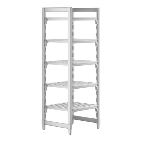 Cambro Camshelving Premium 5-Shelf Vented Starter Shelving Unit – Speckled Gray