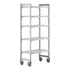 Cambro Camshelving Premium 5-Shelf Vented Mobile Shelving Unit – Speckled Gray