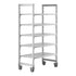 Cambro Camshelving Premium 5-Shelf Vented Mobile Shelving Unit – Speckled Gray