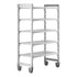 Cambro Camshelving Premium 5-Shelf Vented Mobile Shelving Unit – Speckled Gray
