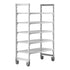 Cambro Camshelving Premium 5-Shelf Vented Mobile Shelving Unit – Speckled Gray