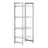 Cambro Camshelving Premium 4-Shelf Vented & Solid Starter Shelving Unit – Speckled Gray