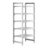 Cambro Camshelving Premium 5-Shelf Vented Starter Shelving Unit – Speckled Gray