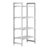 Cambro Camshelving Premium 4-Shelf Vented Starter Shelving Unit – Speckled Gray