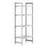 Cambro Camshelving Premium 4-Shelf Vented Starter Shelving Unit – Speckled Gray