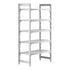 Cambro Camshelving Premium 5-Shelf Vented Starter Shelving Unit – Speckled Gray