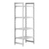 Cambro Camshelving Premium 4-Shelf Vented Starter Shelving Unit – Speckled Gray
