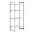 Cambro Camshelving Premium 4-Shelf Vented & Solid Starter Shelving Unit – Speckled Gray