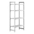 Cambro Camshelving Premium 4-Shelf Vented Starter Shelving Unit – Speckled Gray