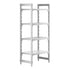 Cambro Camshelving Premium 4-Shelf Vented & Solid Starter Shelving Unit – Speckled Gray