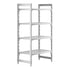 Cambro Camshelving Premium 4-Shelf Vented Starter Shelving Unit – Speckled Gray