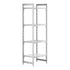 Cambro Camshelving Premium 4-Shelf Vented & Solid Starter Shelving Unit – Speckled Gray