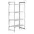 Cambro Camshelving Premium 4-Shelf Vented Starter Shelving Unit – Speckled Gray