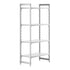 Cambro Camshelving Premium 4-Shelf Solid Starter Shelving Unit – Speckled Gray