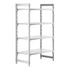 Cambro Camshelving Premium 4-Shelf Solid Starter Shelving Unit – Speckled Gray