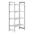 Cambro Camshelving Premium 4-Shelf Vented Starter Shelving Unit – Speckled Gray