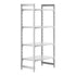 Cambro Camshelving Premium 4-Shelf Solid Starter Shelving Unit – Speckled Gray