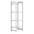 Cambro Camshelving Premium 4-Shelf Solid Starter Shelving Unit – Speckled Gray