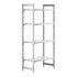 Cambro Camshelving Premium 4-Shelf Solid Starter Shelving Unit – Speckled Gray