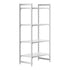 Cambro Camshelving Premium 4-Shelf Solid Starter Shelving Unit – Speckled Gray
