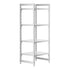 Cambro Camshelving Premium 4-Shelf Solid Starter Shelving Unit – Speckled Gray