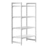 Cambro Camshelving Premium 4-Shelf Vented & Solid Starter Shelving Unit – Speckled Gray