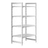 Cambro Camshelving Premium 4-Shelf Vented Starter Shelving Unit – Speckled Gray