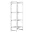Cambro Camshelving Premium 4-Shelf Vented Starter Shelving Unit – Speckled Gray