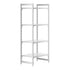 Cambro Camshelving Premium 4-Shelf Solid Starter Shelving Unit – Speckled Gray