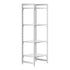 Cambro Camshelving Premium 4-Shelf Solid Starter Shelving Unit – Speckled Gray