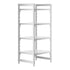 Cambro Camshelving Premium 4-Shelf Solid Starter Shelving Unit – Speckled Gray