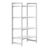 Cambro Camshelving Premium 4-Shelf Solid Starter Shelving Unit – Speckled Gray