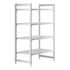Cambro Camshelving Premium 4-Shelf Vented Starter Shelving Unit – Speckled Gray