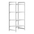 Cambro Camshelving Premium 4-Shelf Solid Starter Shelving Unit – Speckled Gray