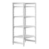 Cambro Camshelving Premium 4-Shelf Vented Starter Shelving Unit – Speckled Gray