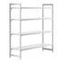 Cambro Camshelving Premium 4-Shelf Solid Starter Shelving Unit – Speckled Gray