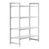 Cambro Camshelving Premium 4-Shelf Solid Starter Shelving Unit – Speckled Gray