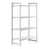 Cambro Camshelving Premium 4-Shelf Vented & Solid Starter Shelving Unit – Speckled Gray