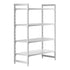 Cambro Camshelving Premium 4-Shelf Vented & Solid Starter Shelving Unit – Speckled Gray