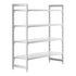 Cambro Camshelving Premium 4-Shelf Solid Starter Shelving Unit – Speckled Gray
