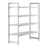 Cambro Camshelving Premium 4-Shelf Vented Starter Shelving Unit – Speckled Gray