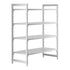 Cambro Camshelving Premium 4-Shelf Vented Starter Shelving Unit – Speckled Gray