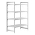 Cambro Camshelving Premium 4-Shelf Vented Starter Shelving Unit – Speckled Gray