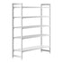 Cambro Camshelving Premium 5-Shelf Vented & Solid Starter Shelving Unit – Speckled Gray
