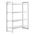 Cambro Camshelving Premium 4-Shelf Solid Starter Shelving Unit – Speckled Gray